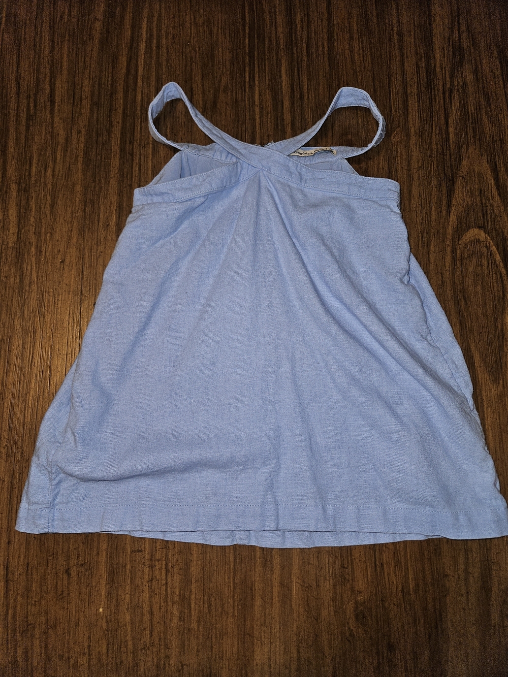 Abercrombie & Fitch Light Blue Cross-Back Tank Top